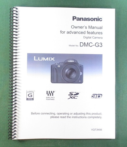 Panasonic lumix dmc owner s - dmc-g3, owner's