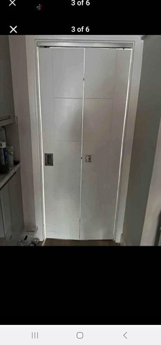 White wood interior sliding - white,
