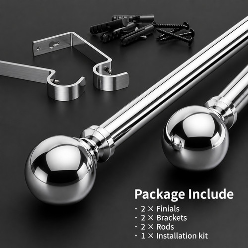 Extendable curtain poles for - extendable,