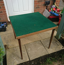 Vintage vono card table green - card,