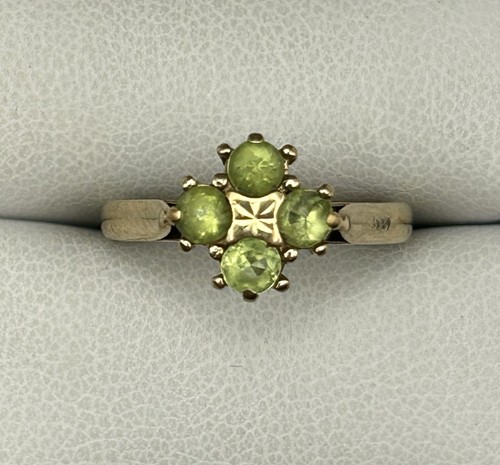 Vintage 9ct gold peridot - 9ct,