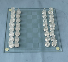 Glass Chess Set Chessboard