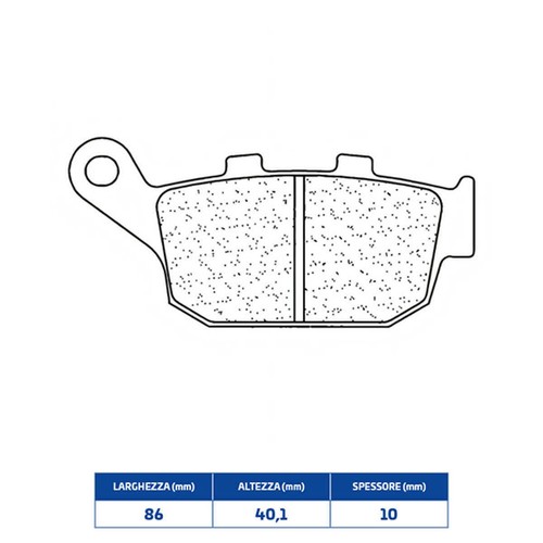 Rear sintered brake pads - sintered,