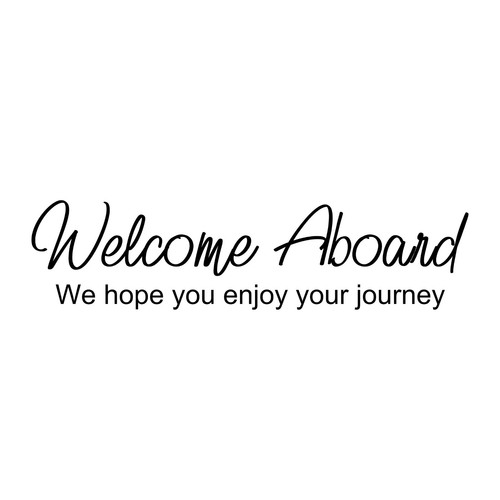Welcome aboard black vinyl - black,