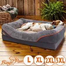 Ultimate Large Orthopedic Dog Bed High-loft Pet Sofa Cushion Nestling Chaise Bed