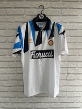 RETRO INTER MILAN AWAY FOOTBALL SHIRT 1992/1993 Mens Size Large Kit Jersey