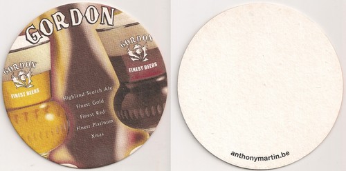 Gordon beers beer mat - -,