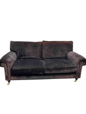 Laura Ashley Black Velvet Sofa