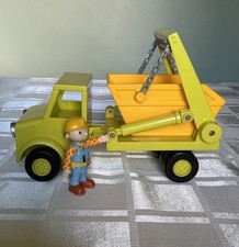 Bob The Builder -SKIP The Skip Friction power Lorry/Truck & moveable Bob Figure 