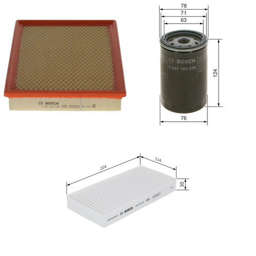 Bosch service kit with - bosch, air