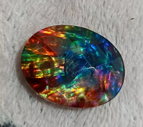 Natural ammolite oval - ct,