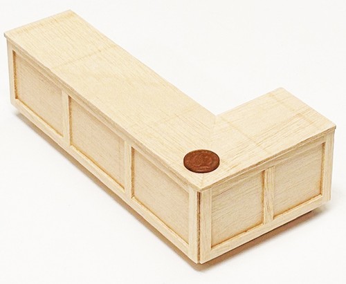 Dolls house wood bar - wood,