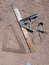 Try square triangle and calipers garage find