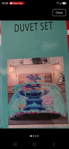 Kids stitch single bedding set - stitch,