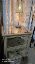 2x NEXT Mirrored Bedside Cabinets