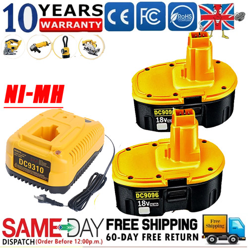 18v 5ah for dewalt - 2x, 5.5ah