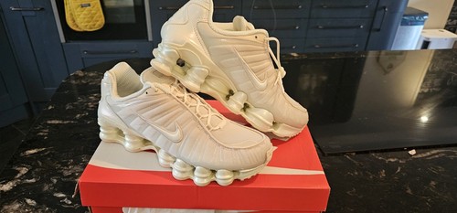 Nike shox white - white, metallic