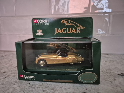 Corgi jaguar xk120 gold - jaguar,