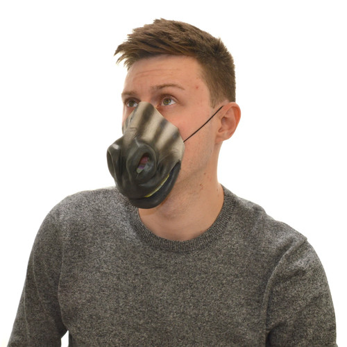 Latex half mask zebra donkey - latex,