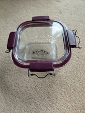 Square glass kilner lidded jar not used