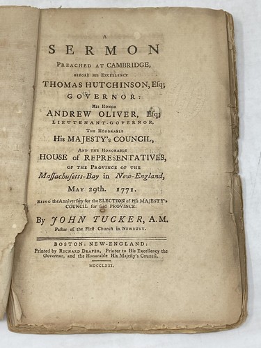 John tucker sermon preached - tucker, /