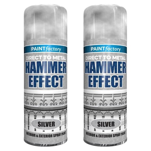 Silver hammer effect paint - silver,
