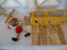 VTG Pelham Puppet Marionette PINOCCHIO Marlborough Wilts BOX Instructions