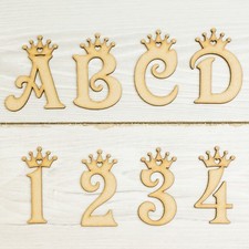 Wooden Letters Princess Crown