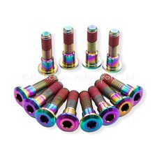 12x Triumph Sprint ST 02-04 Rainbow Titanium Front Disc Rotor Bolts with Lock