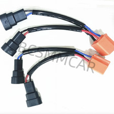 2x H4 Car Headlight Wire Harness Connector Wiring Plug Socket 9005 9006 To H4