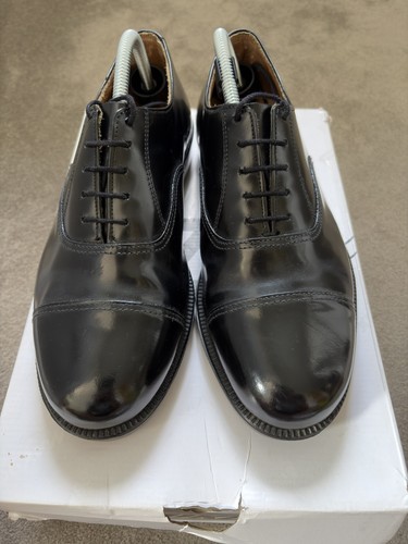 Black leather cadet shoes - black,