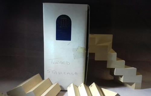 Turned stair case natural - turned,