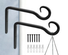 2 Pack Black Wrought Iron