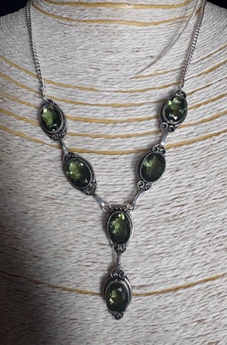Stunning s925 peridot necklace - peridot,