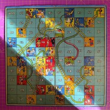 Snakes & Ladders game board -
