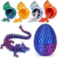 3D Printed Dragons Surprise Dragon Egg Articulating Gemstone Dragon Fidget Toy!