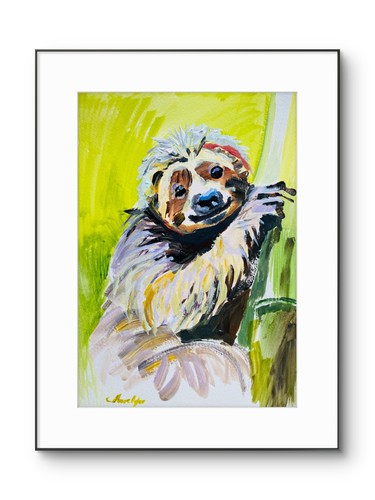 Modern fine art sloth - fine,