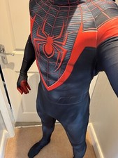 Miles Morales Spider-Man PS4 PS5 Spiderman Cosplay Costume Suit - Adult