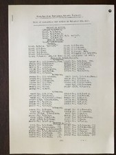 WW1 CASUALTY LIST OF 31st