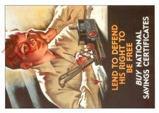 Picture Postcard::WAR POSTER POSTCARD, BUY NATIONAL SAVINGS CERTIFICATES (REPRO)