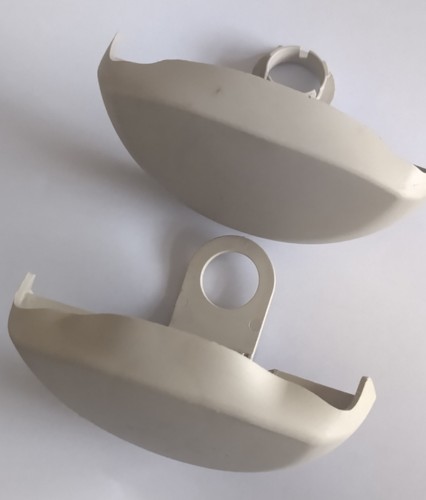 Fiat 500 cream - seatbelt, trim