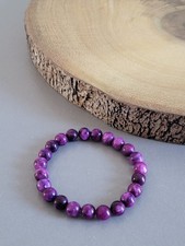 Handmade Purple Sugilite bead bracelet 8mm