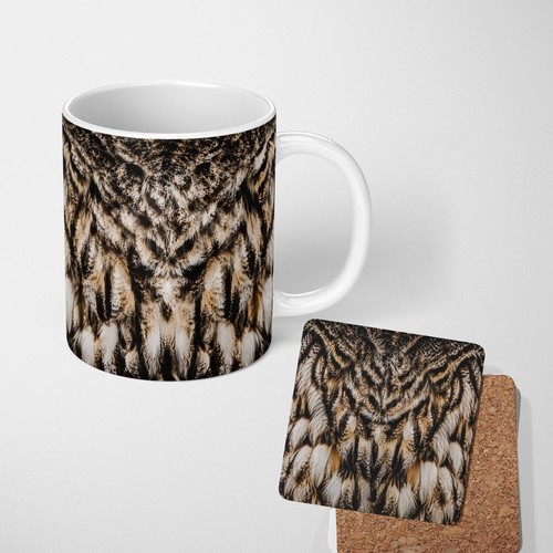 Owl print woodland wildlife - owl,