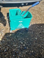 Jantex Kentucky Mop Bucket in Green with Hazard Warning on Side - 20L