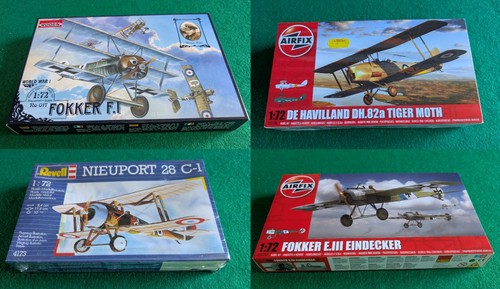 Aeroplane model kit lot - 4x,