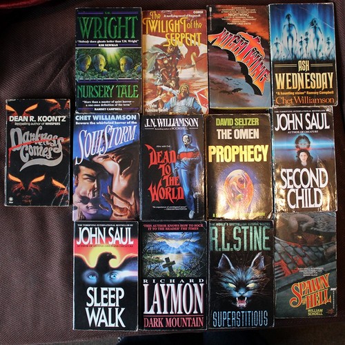 Horror paperbacks job lot - ,, 13