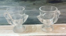 Pair of CHICKEN Clear Glass