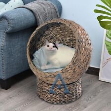 Cat Bed Elevated Rattan Cat
