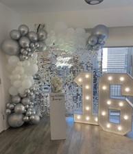 Silver Sequin Wall  Backdrop