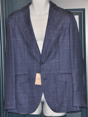 Hackett blue linen - blue, tweed